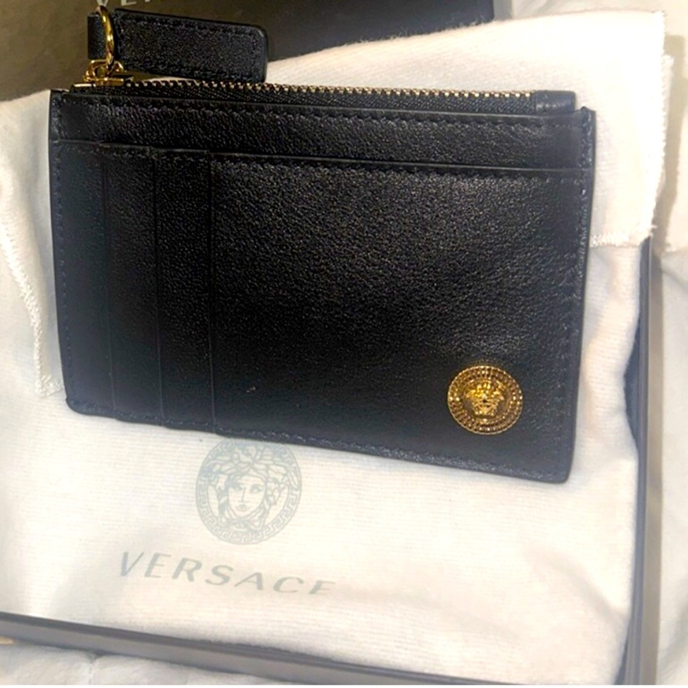 Versace Leather Card Holder Wallet!